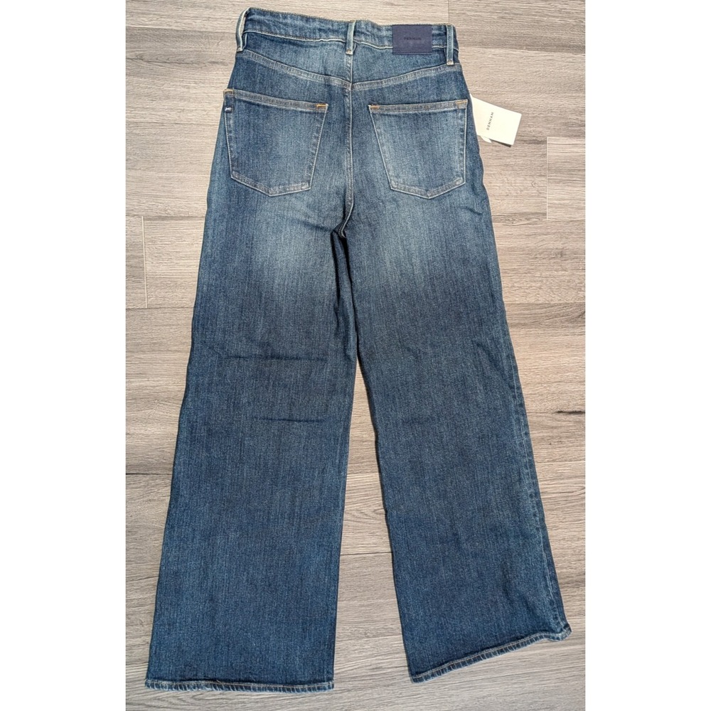 NWT Denham Miku Women's Medium Wash Faded Wide Fit Leg Jeans Size 27x30 - Picture 6 of 10